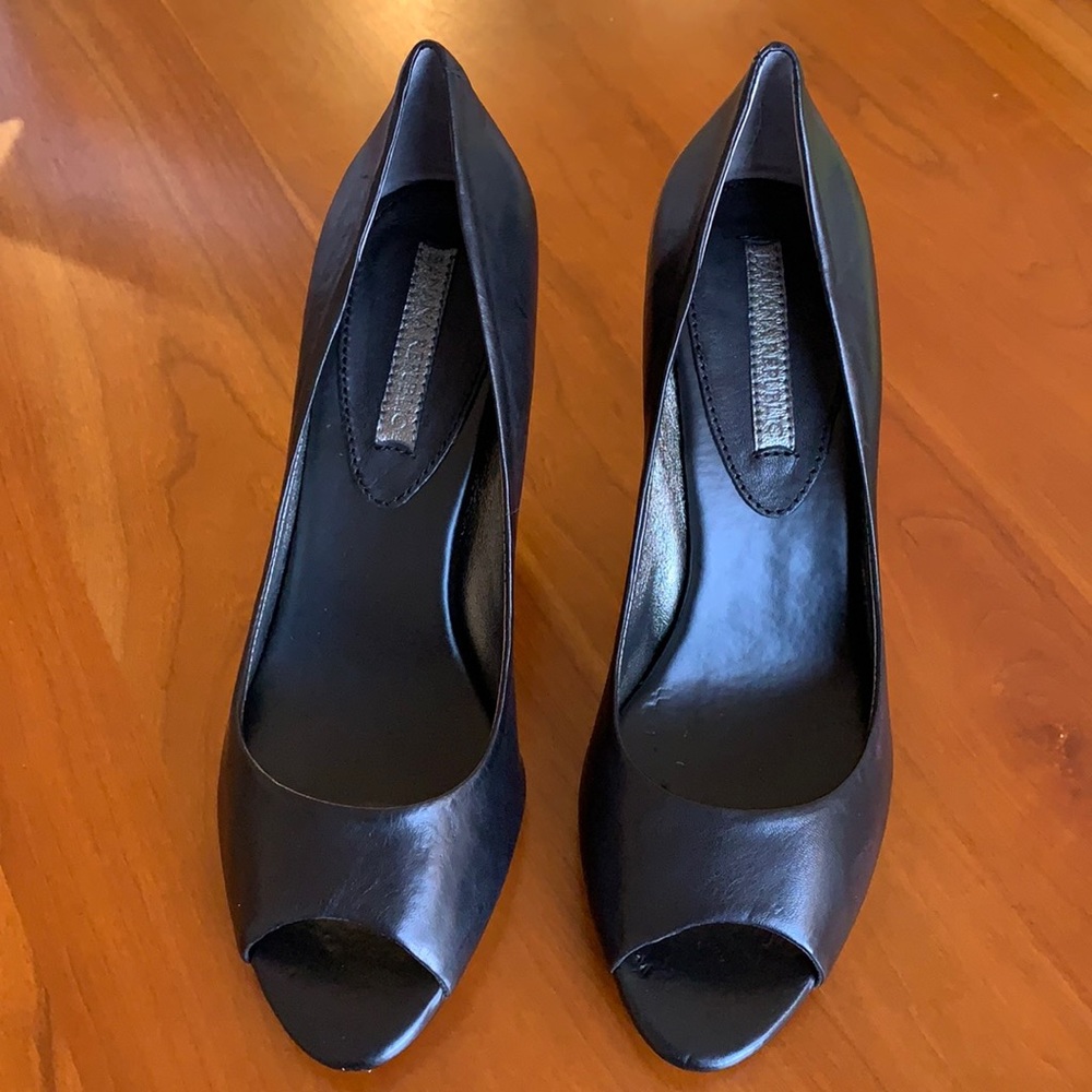 Banana Republic black leather heels